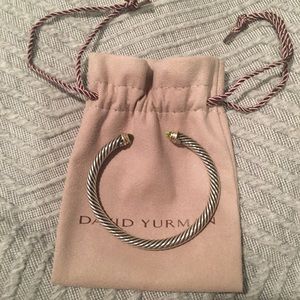 David yurman cable bracelet with peridot.